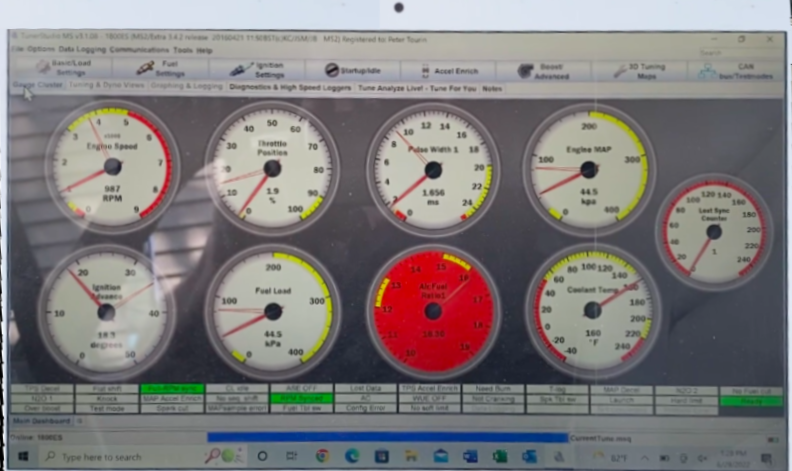 Stealth Systems MegaSquirt II fuel injection system